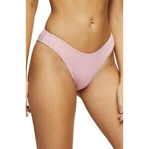 NWT Topshop Sz 8 Pink Ribbed Bikini Swim Bottoms